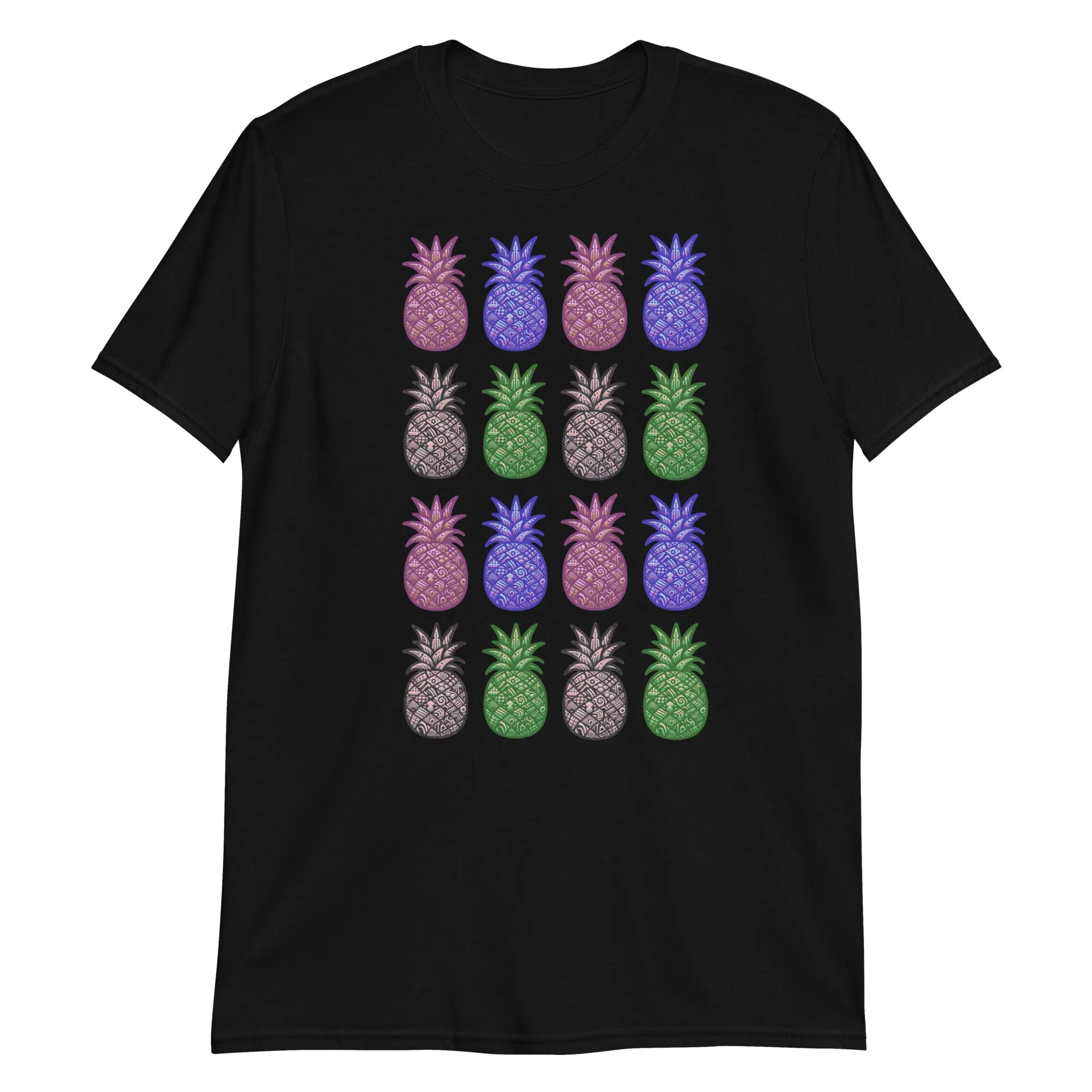 Vibrant Pineapples Short-Sleeve Unisex T-Shirt