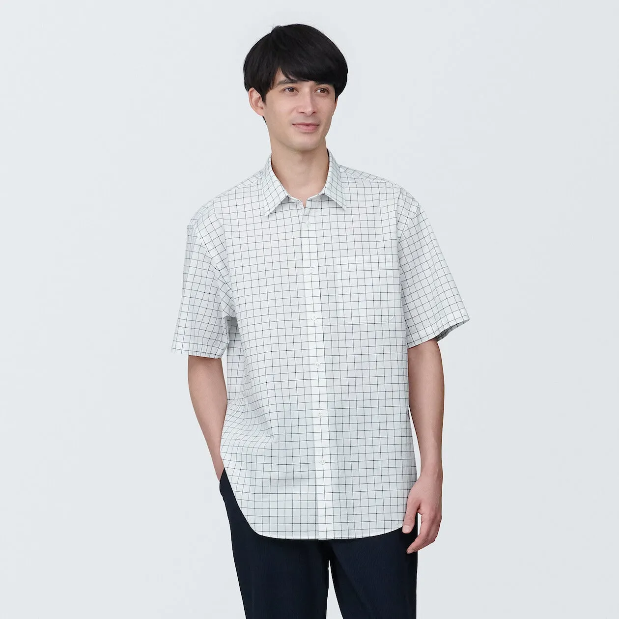 Washed Broadcloth Short Sleeve Shirt