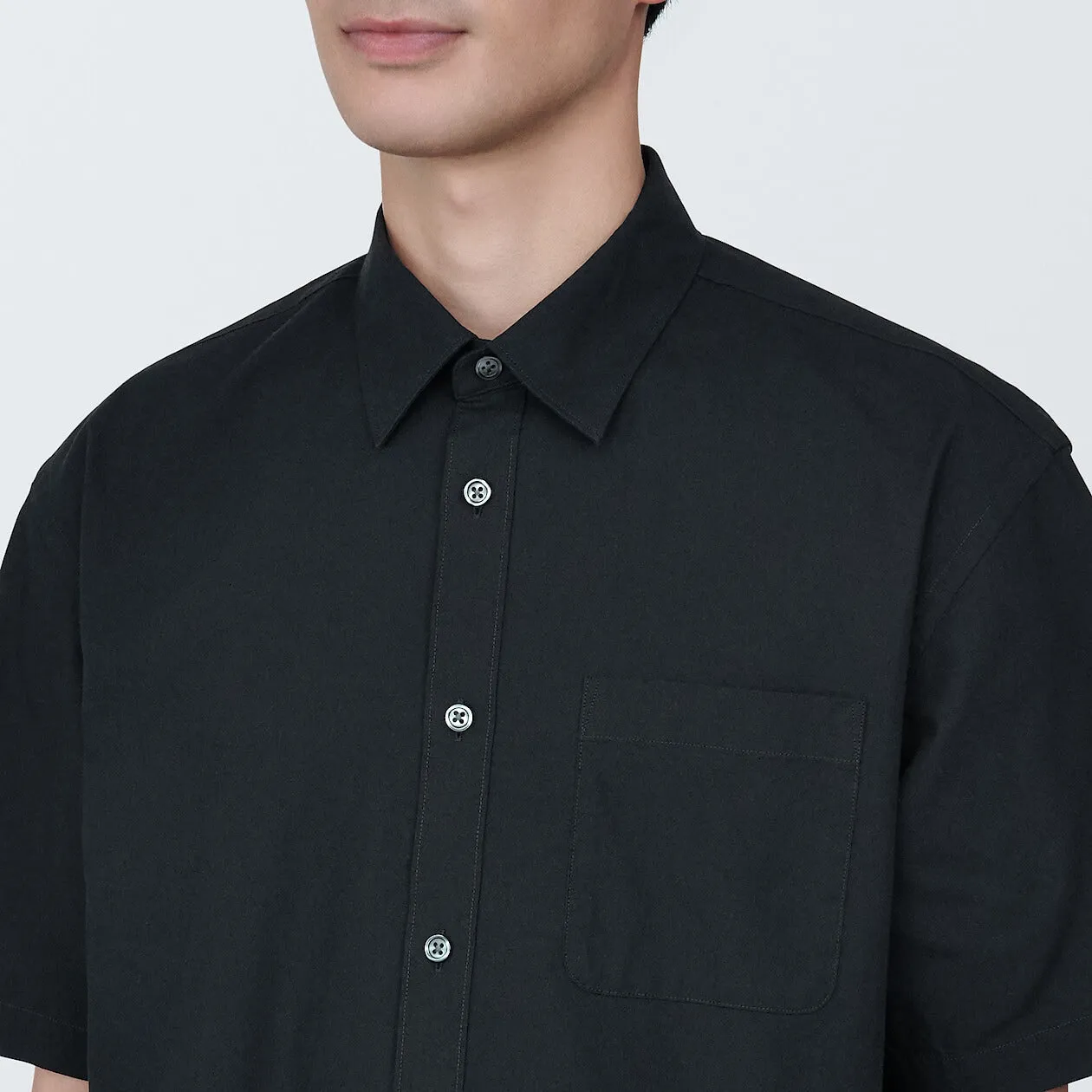 Washed Broadcloth Short Sleeve Shirt