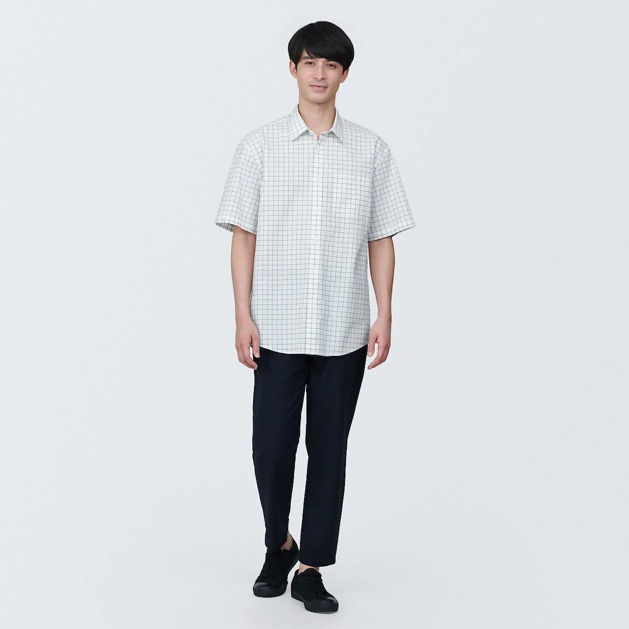 Washed Broadcloth Short Sleeve Shirt