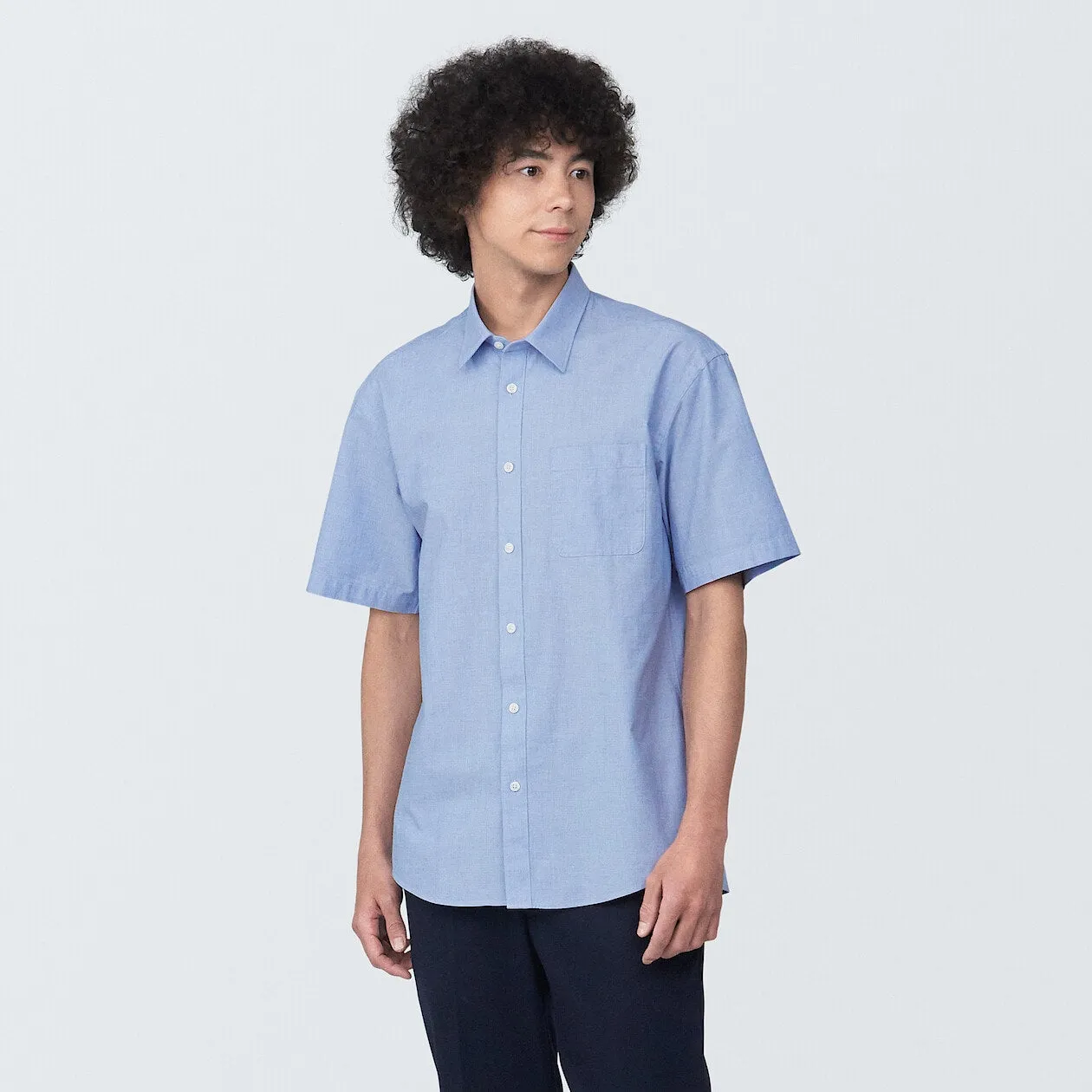 Washed Broadcloth Short Sleeve Shirt