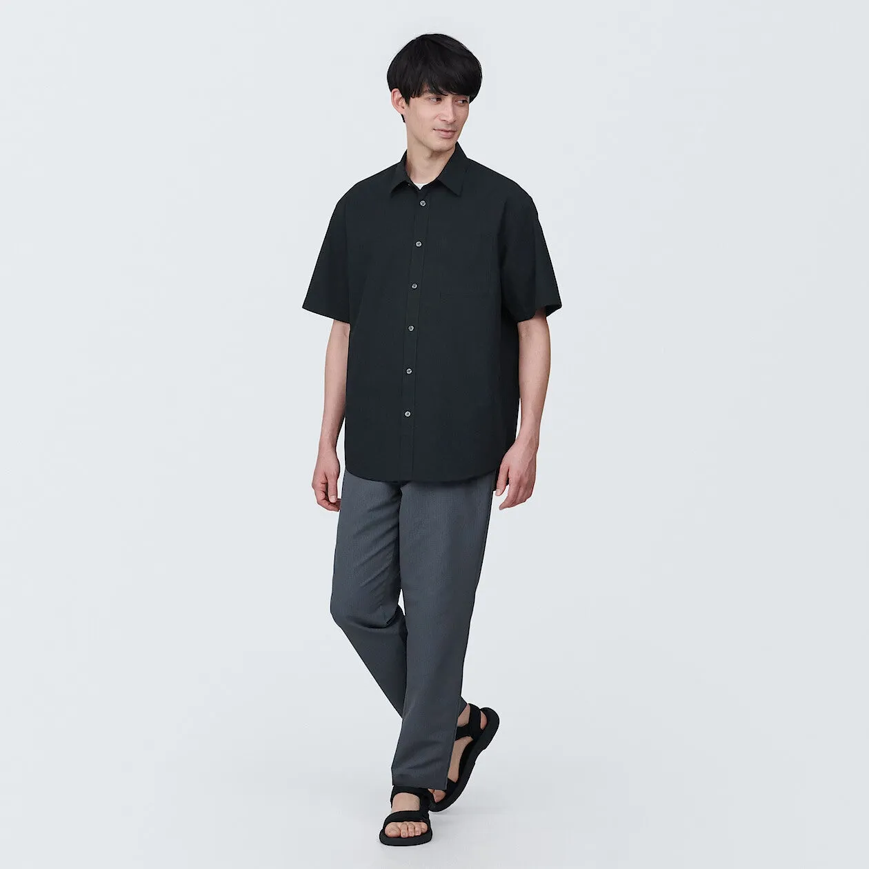 Washed Broadcloth Short Sleeve Shirt