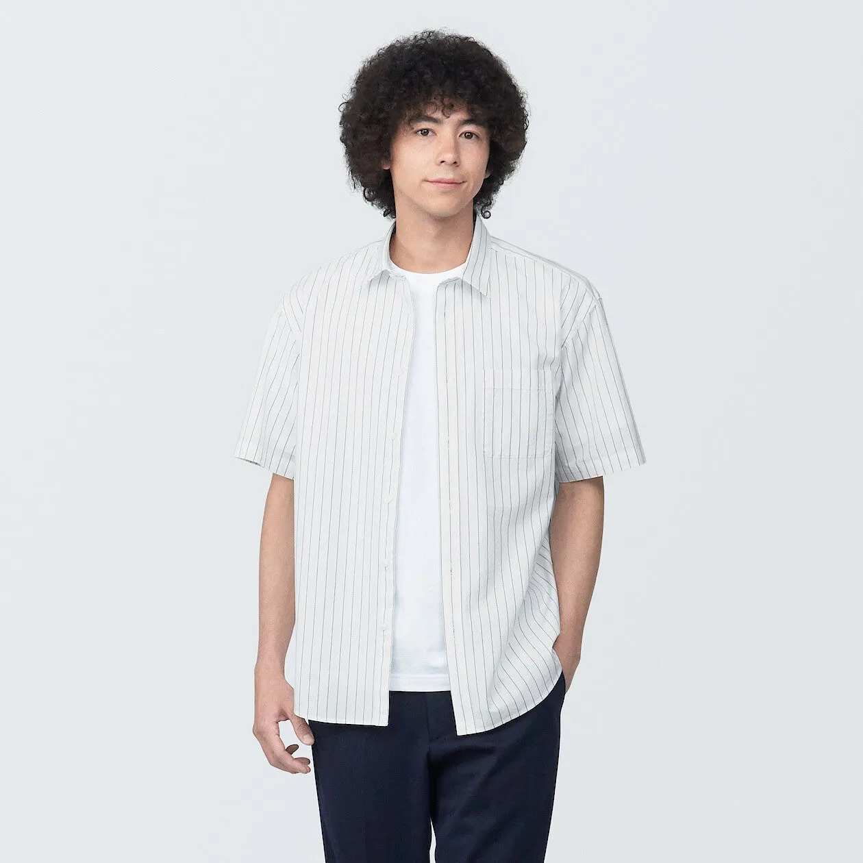 Washed Broadcloth Short Sleeve Shirt