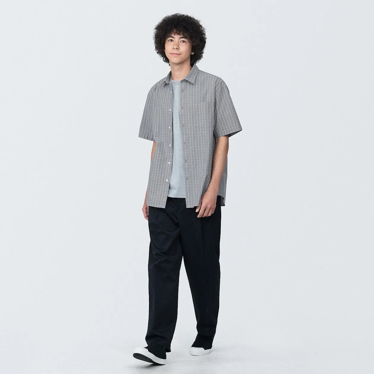 Washed Broadcloth Short Sleeve Shirt