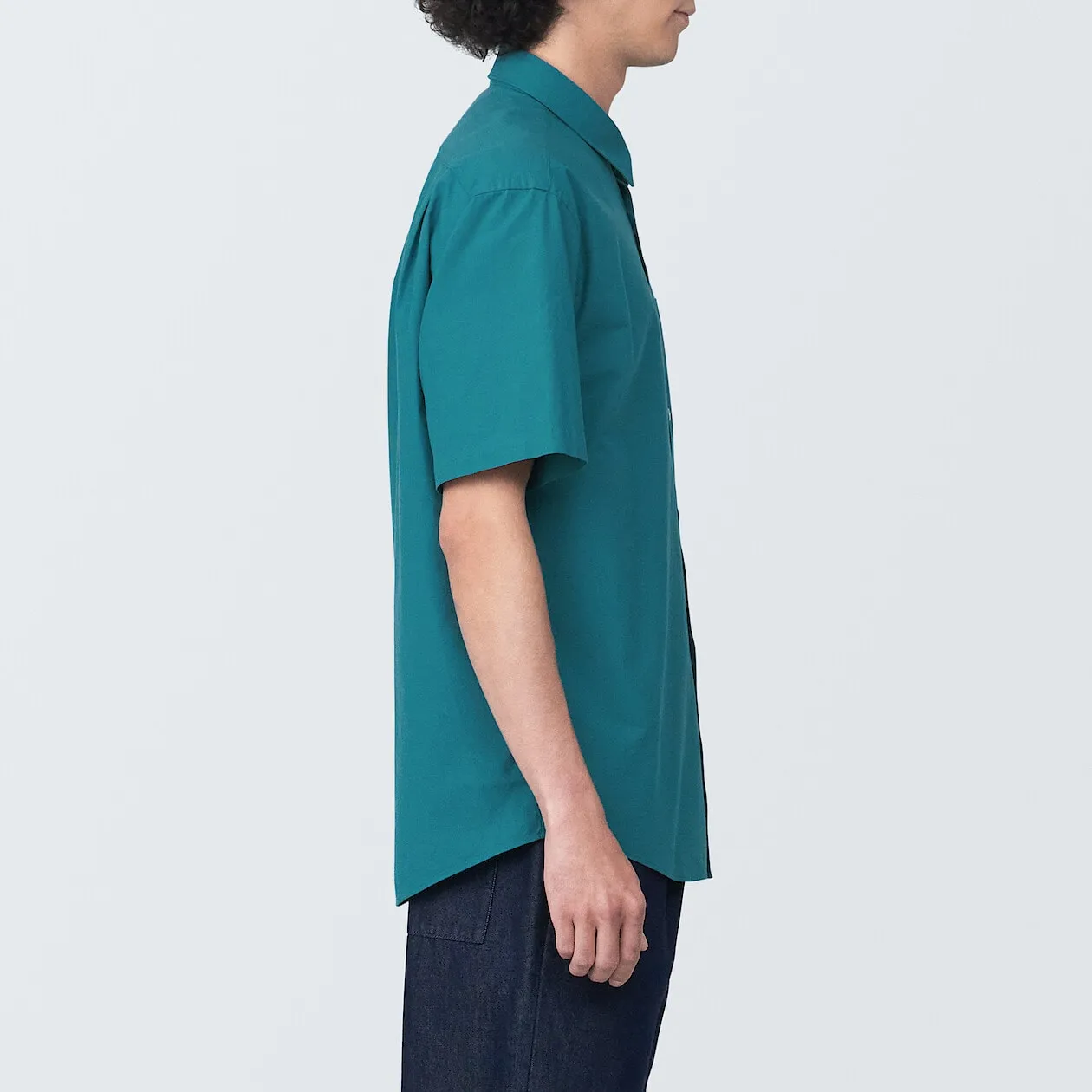 Washed Broadcloth Short Sleeve Shirt