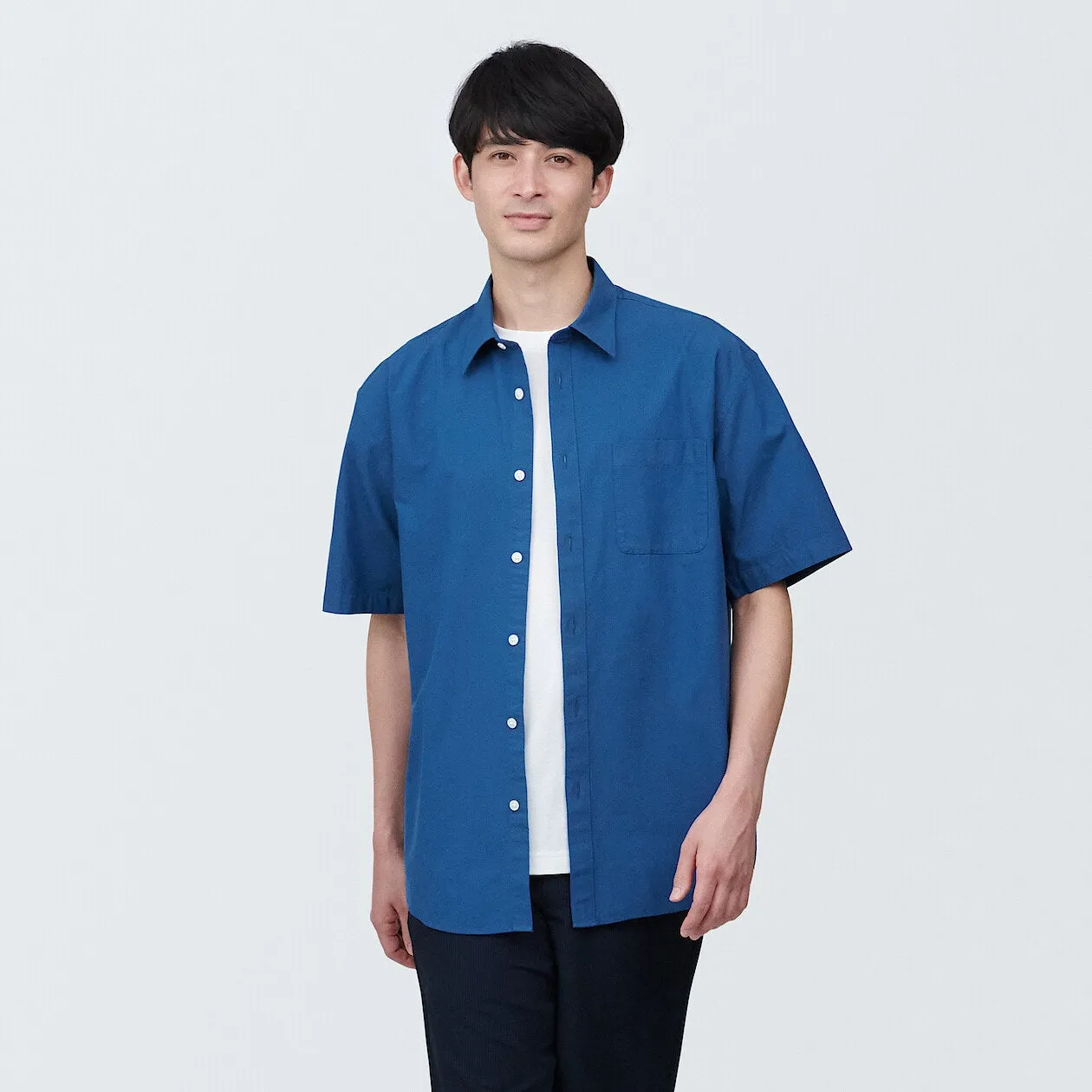 Washed Broadcloth Short Sleeve Shirt