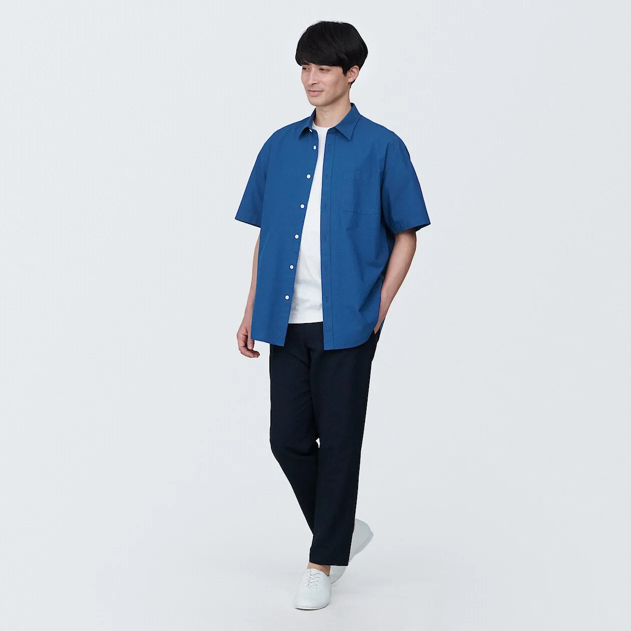 Washed Broadcloth Short Sleeve Shirt