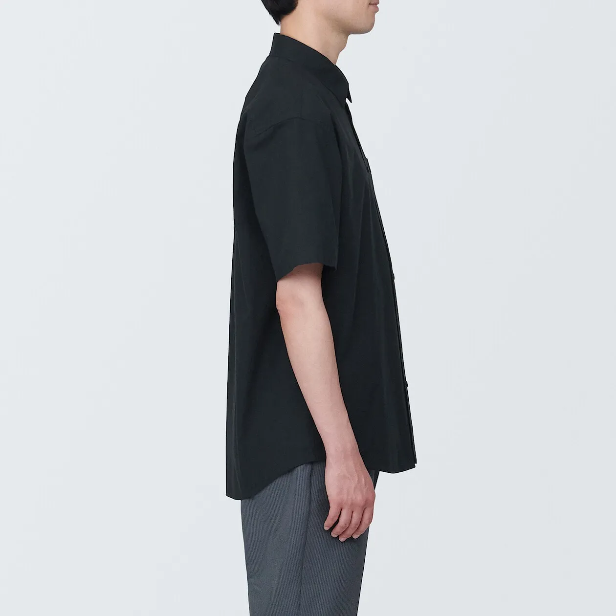Washed Broadcloth Short Sleeve Shirt