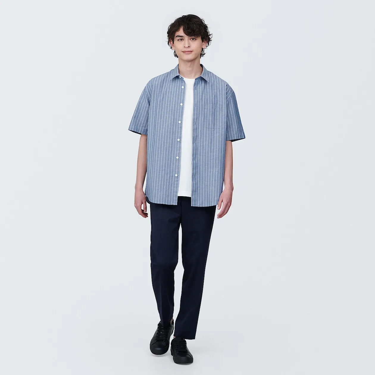 Washed Broadcloth Short Sleeve Shirt