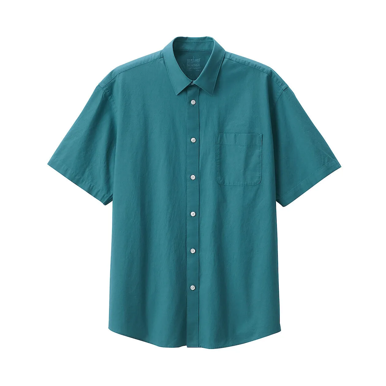 Washed Broadcloth Short Sleeve Shirt