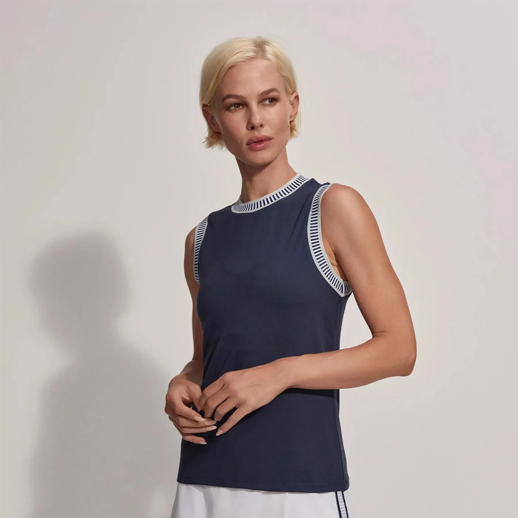 Womens Hessian Performance Tank Top Blue Nights/Pearl Blue - AW24