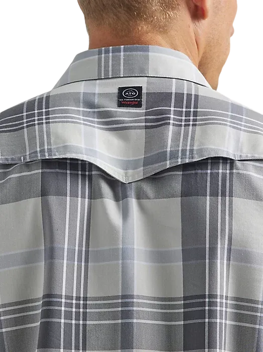 Wrangler Men's Western Plaid Gunnison River Shirt - Big