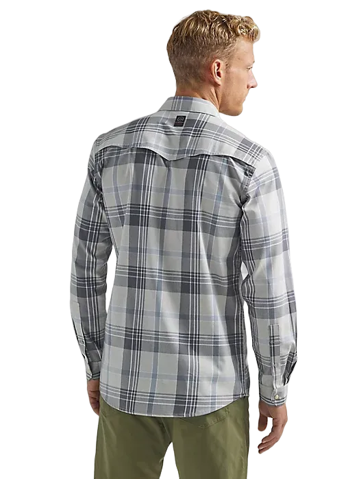 Wrangler Men's Western Plaid Gunnison River Shirt - Big