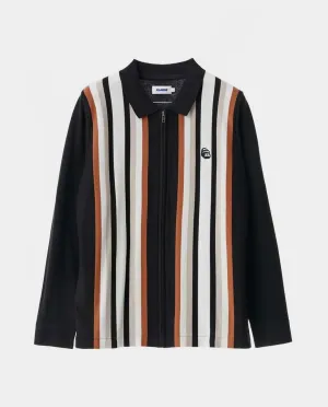 XLarge - Rail Zip LS Polo - Black