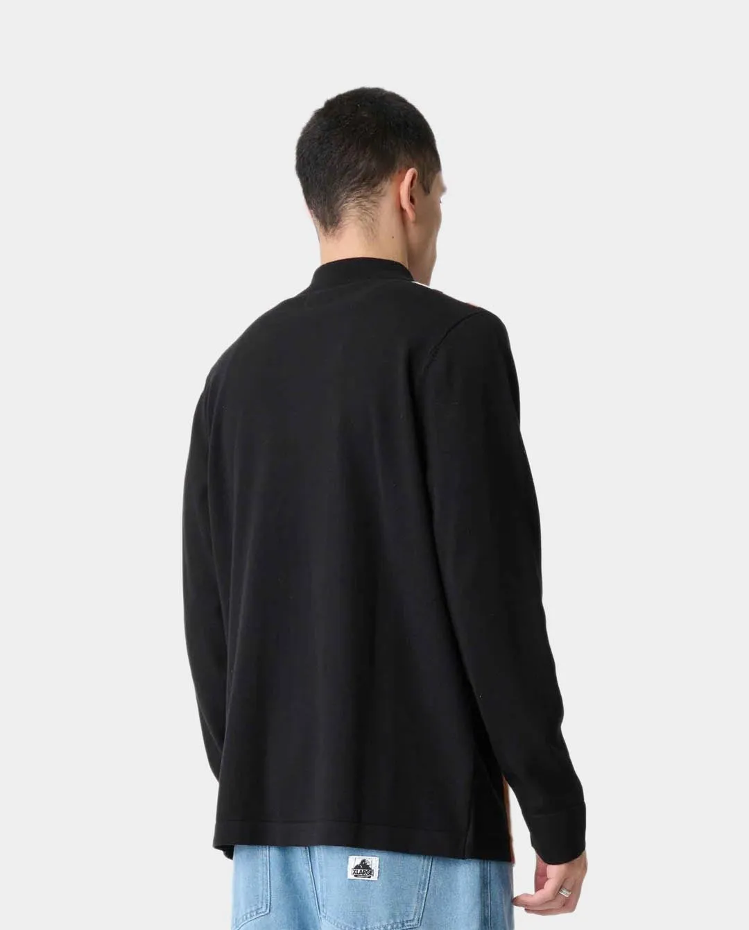 XLarge - Rail Zip LS Polo - Black